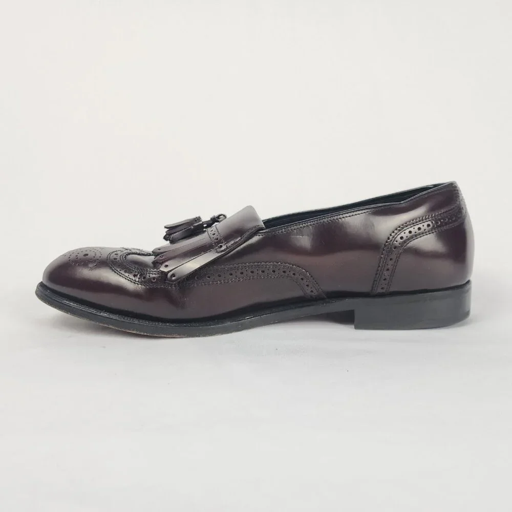 Florsheim Men's 10.5‎ Lexington Wingtip Dress Shoe Tassel Burgundy Leather